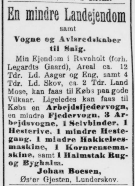 Ravnholt - Kolding Folkeblad, 23 Februar 1915